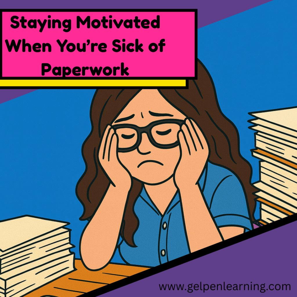 Staying Motivated when You’re Sick of the&nbsp;Paperwork