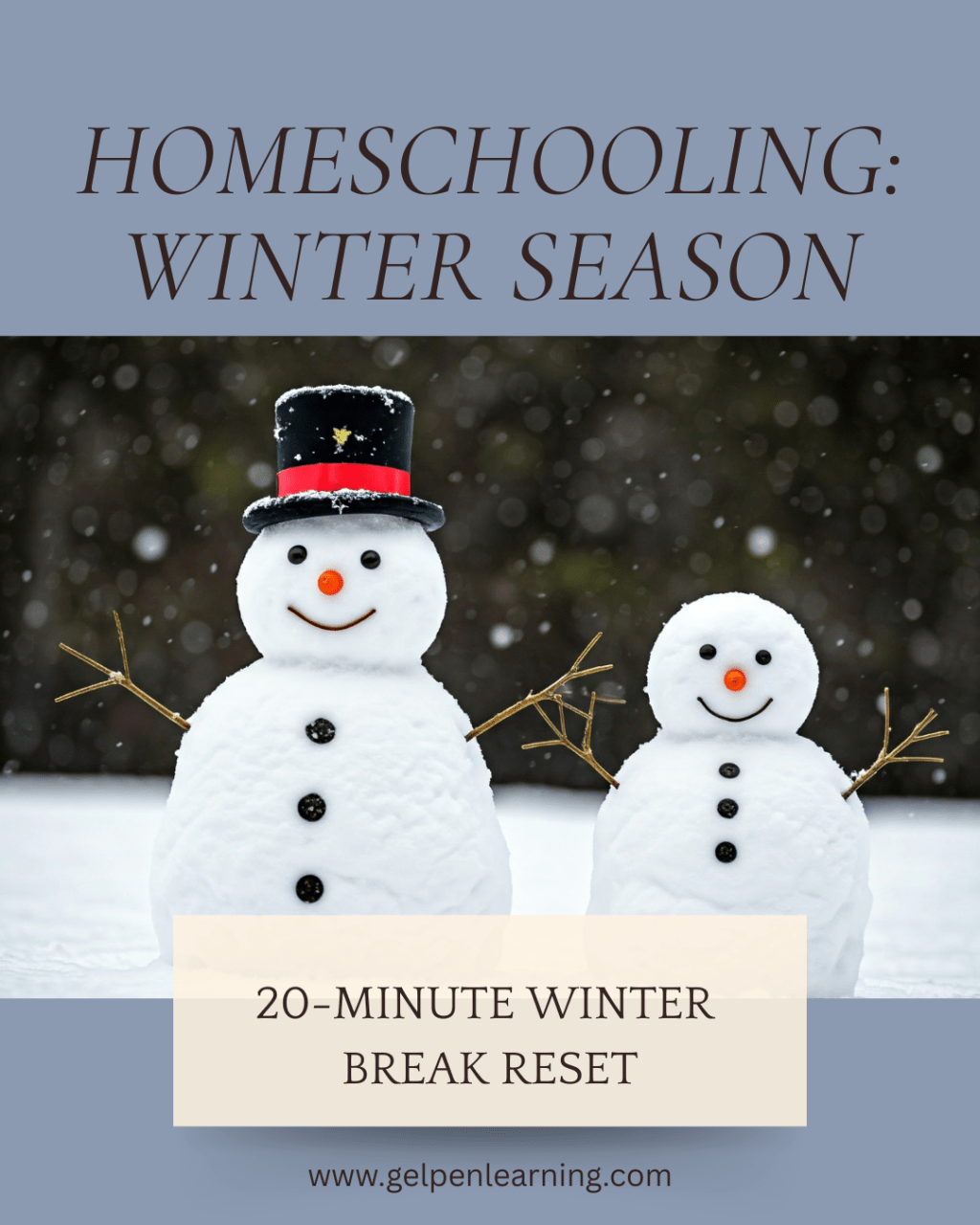 The 20-Minute Winter Break&nbsp;Reset